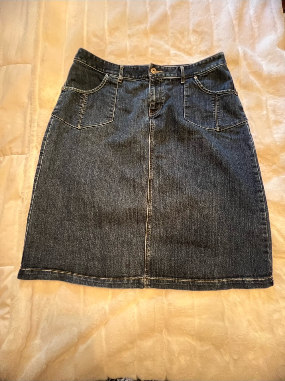 Women’s size 16 classic Jean denim midi skirt